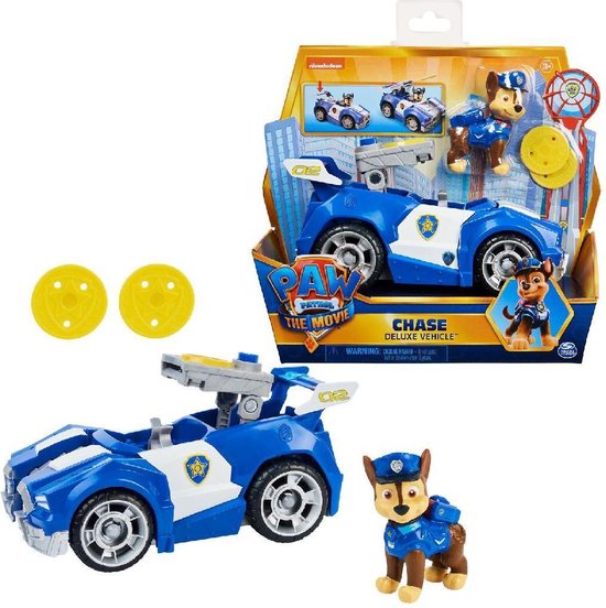 PAW Patrol De Film - Chase - Speelgoedvoertuig met actiefiguur