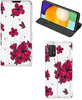 Smartphone Hoesje Geschikt voor Samsung Galaxy A03s Mobiel Cover Blossom Red