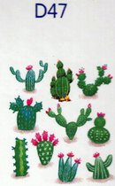 Diamond Painting Stickerset Cactussen (10 stuks)