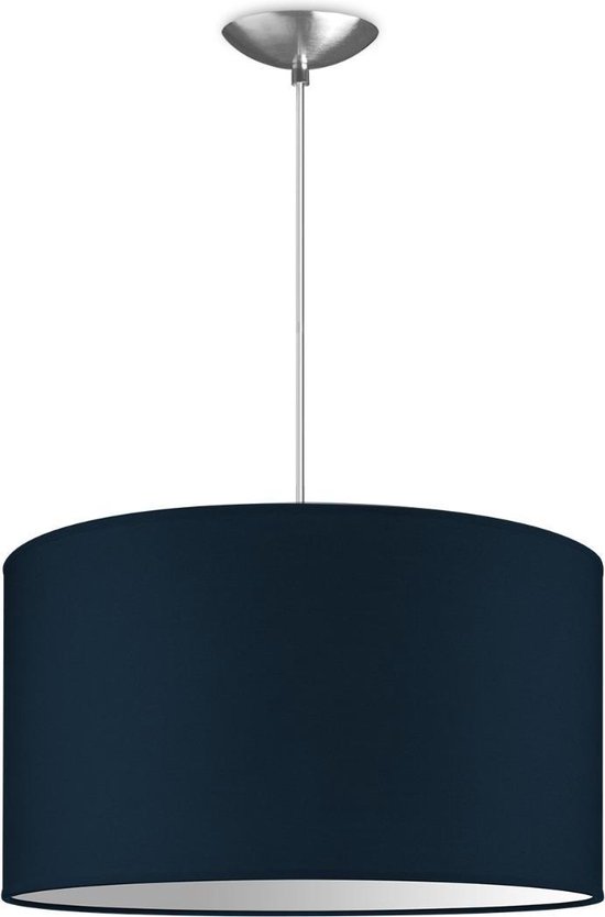 Home Sweet Home hanglamp Bling - verlichtingspendel Basic inclusief lampenkap - lampenkap Ø 40 cm - pendel lengte 100 cm - geschikt voor E27 LED lamp - blauw