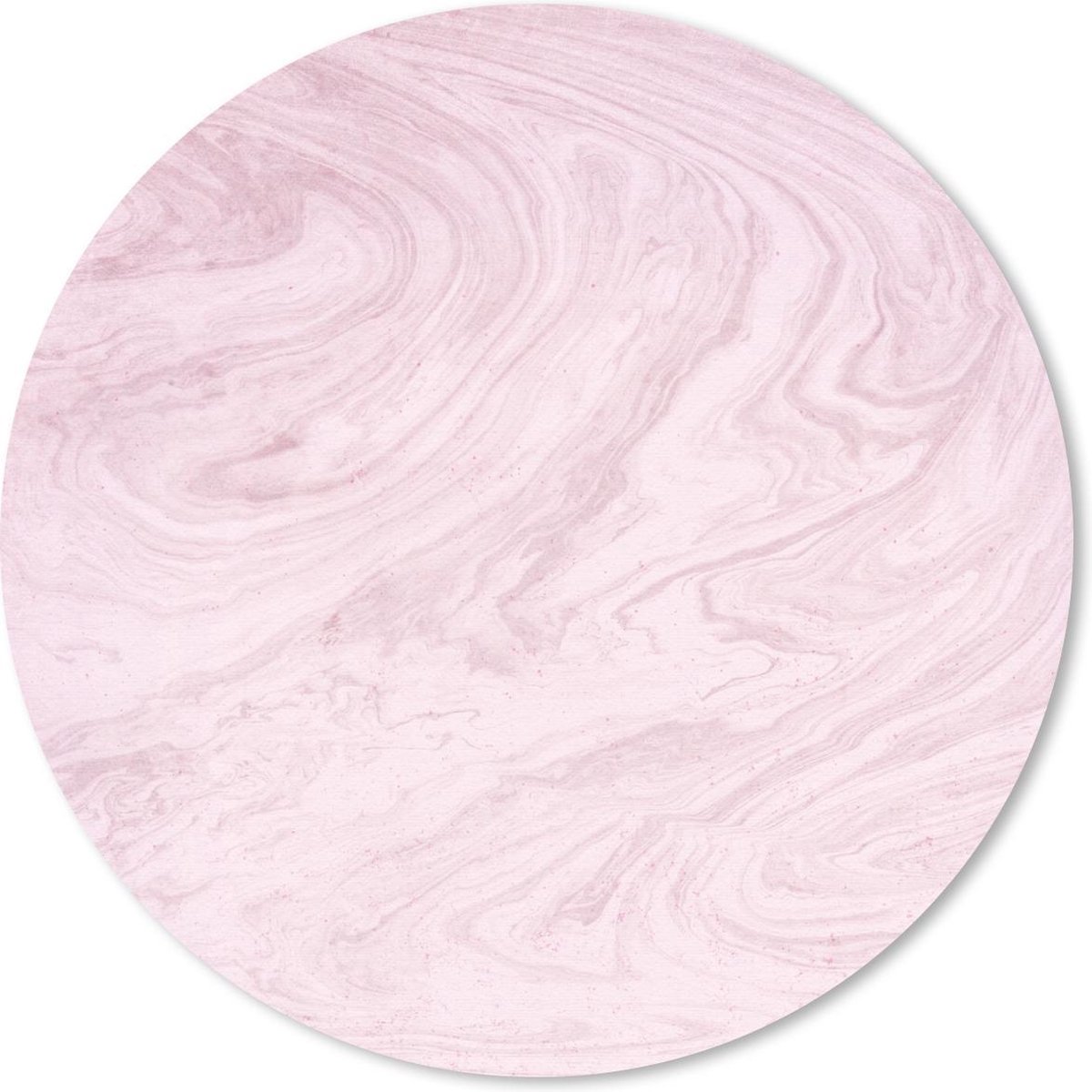 Muismat rond 40x40 cm - Mousepad Marmer - Roze - Patronen - Ronde muismatten