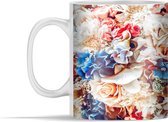 Mok - Gekleurde bloemen - 350 ml - Beker