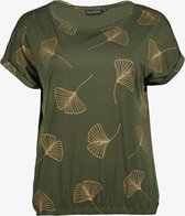 TwoDay dames T-shirt met print - Groen - Maat M