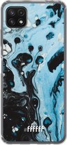 6F hoesje - geschikt voor Samsung Galaxy A22 5G -  Transparant TPU Case - Melted Opal #ffffff