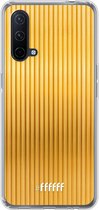 6F hoesje - geschikt voor OnePlus Nord CE 5G -  Transparant TPU Case - Bold Gold #ffffff