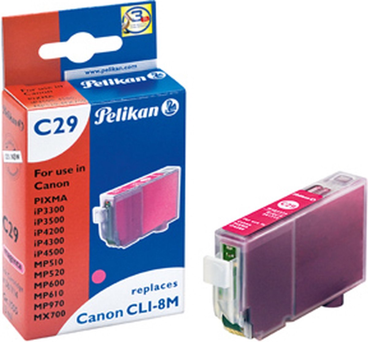 Pelikan C29 inktcartridge 1 stuk(s) Magenta