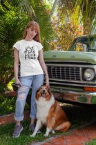 My Kids Have Paws T-shirt, Grappige Hond Tees,Uniek Cadeau Voor Hondenmoeders,Hond Eigenaar Geschenken,Unisex Zachte Stijl T-shirt,D001-013W, 3XL, Wit