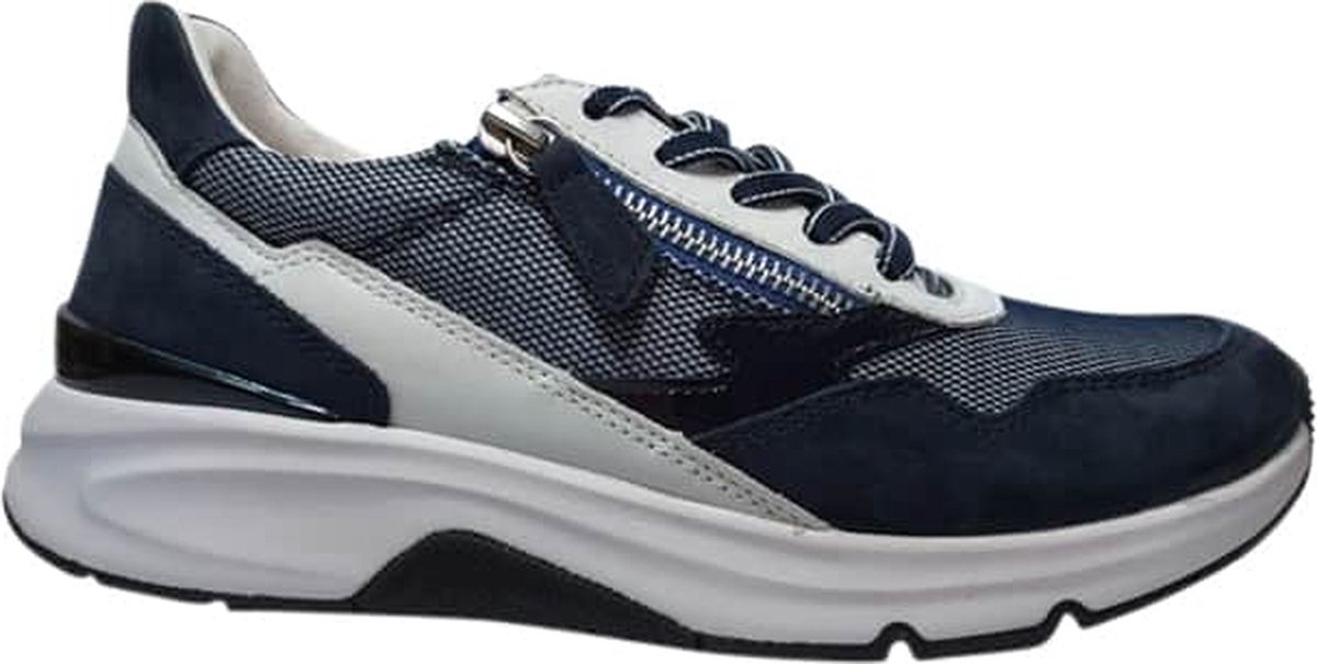 Gabor Rollingsoft Sneakers met sleehak in sportieve materialenmix