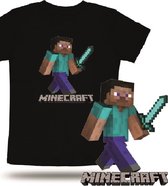 Minecraft T-shirt maat 152