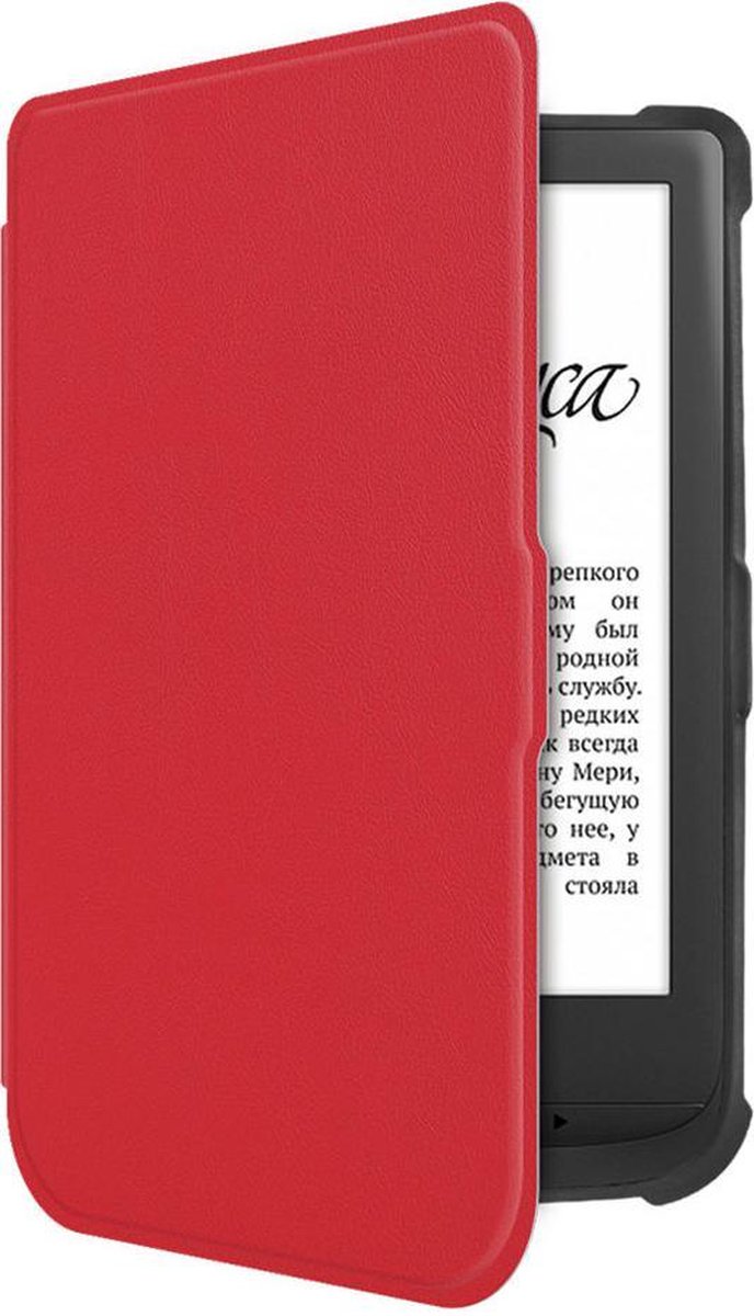 Shop4 - PocketBook Touch HD 3 Hoes - Book Cover Rood van PocketBook — afbeelding 5