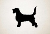 Silhouette hond - Basset Griffon Vendeen - Groot - L - 75x88cm - Zwart - wanddecoratie