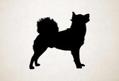 Silhouette hond - Kintamani - M - 60x62cm - Zwart - wanddecoratie