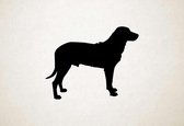 Silhouette hond - Majorca Shepherd Dog - Mallorca herdershond - M - 60x77cm - Zwart - wanddecoratie
