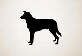 Silhouette hond - Collie, Smooth - - M - 60x72cm - Zwart - wanddecoratie