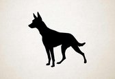 Silhouette hond - Andalusian Hound - Andalusische hond - S - 45x47cm - Zwart - wanddecoratie