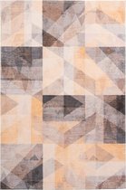 Modern laagpolig vloerkleed Delta - Mustard - 160x230 cm