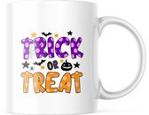 Halloween Mok met tekst: Trick Or Treat | Halloween Decoratie | Grappige Cadeaus | Koffiemok | Koffiebeker | Theemok | Theebeker