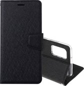 Voor Samsung Galaxy Note20 Zijden Textuur Horizontale Flip Leren Case met Houder & Kaartsleuven & Portemonnee & Fotolijst (Zwart)