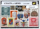 Heraldiek & wapenschilden – Luxe postzegel pakket (A6 formaat) : collectie van 25 verschillende postzegels van heraldiek & wapenschilden – kan als ansichtkaart in een A6 envelop - authentiek cadeau - kado - geschenk - kaart - wapenkunde - oorlog