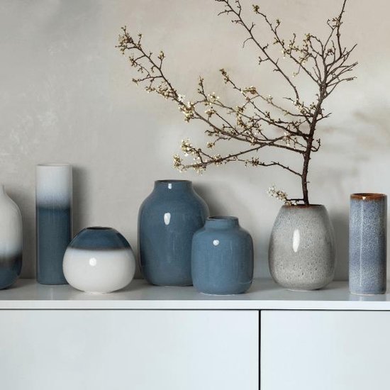 Villeroy & Boch Lave Home Vaas Drop Klein - Blauw/Wit Villeroy & Boch Lave Home Vaas Drop Klein - Blauw/Wit