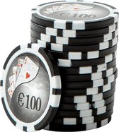 ABS Cashgame Chip €100 Zwart (25 stuks)