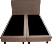 Bedworld Boxspring 180x200 - Geveerd - Waterafstotend fijn - Bruin (MV20)