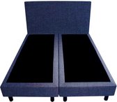 Bedworld Boxspring 140x190 - Geveerd - Linnenlook - Donker blauw (S80)