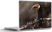 Laptop sticker - 12.3 inch - Vogel - Toekan - Goud - Zwart - 30x22cm - Laptopstickers - Laptop skin - Cover