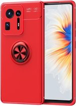 Voor Geschikt voor Xiaomi Mix 4 metalen ringhouder 360 graden roterende TPU-hoes (rood)