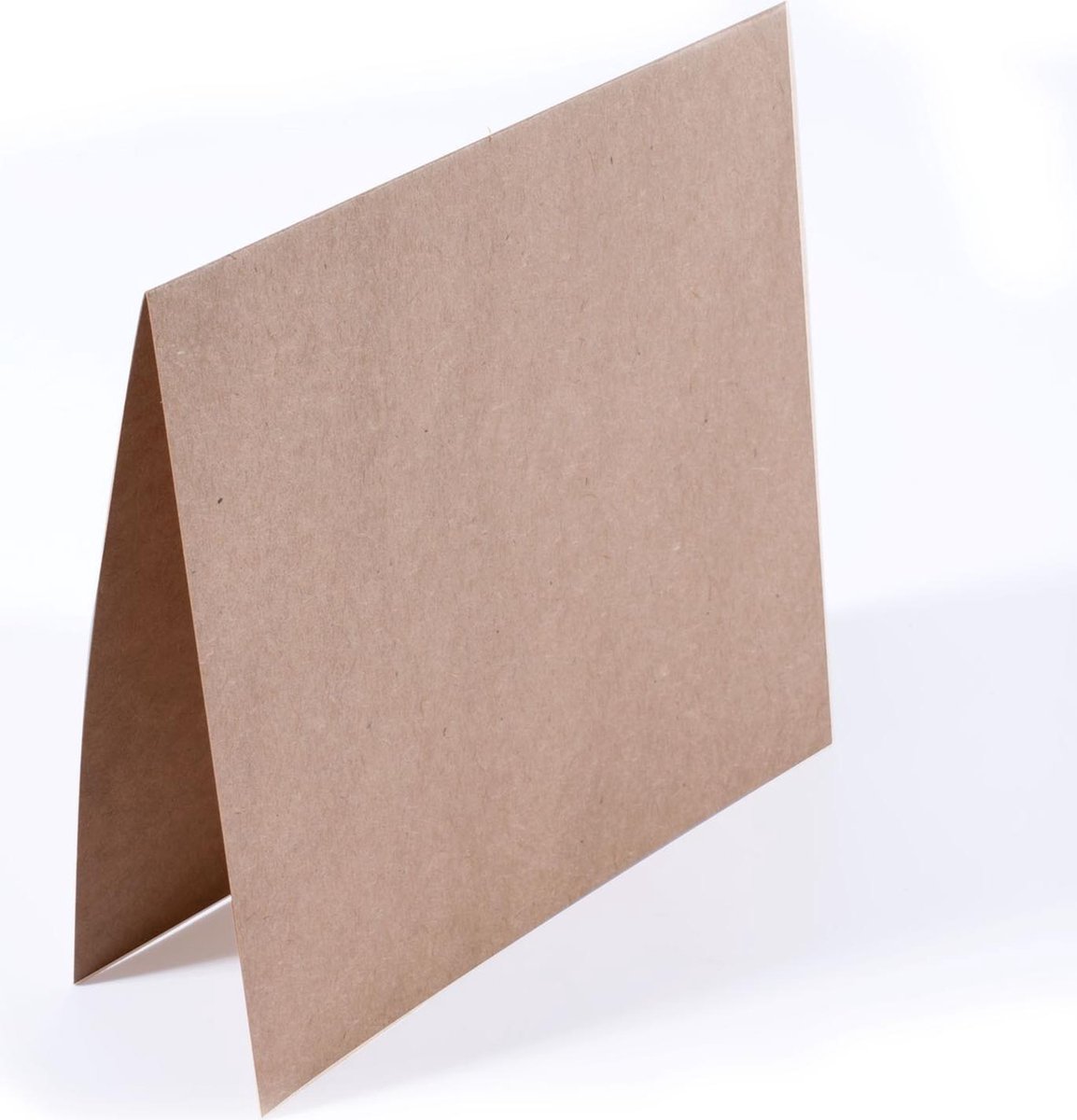 Florence Blanco Dubbele Kaarten - Kraft - 15,5 x 15,5 cm - 25 st. - Glad - 200 g