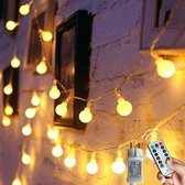 Lichtketting | Lichtsnoer | 12 Meter | 120 LEDS | 8 Modi | Helderheid Aanpasbaar | Timerfunctie | Afstandsbediening | IP65 Waterdicht | Warm Wit | Kerstverlichting | Kerstversiering