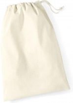 Westford Mill Cotton Stuff Bag WM115 - Natural - XXS (10 x 15 cm)