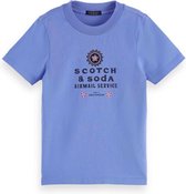 Scotch & Soda T-shirt meisje blauw maat 140