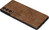 ScreenSafe Skin Galaxy S21 Cognac  Croco zonder logo