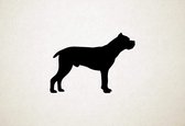 Cane Corso - Silhouette hond - XS - 20x27cm - Zwart - wanddecoratie