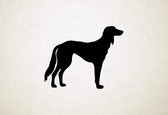 Saluki - Silhouette hond - XS - 22x28cm - Zwart - wanddecoratie