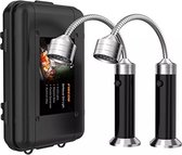 Buxibo BBQ Verlichting - Set van 2 Inclusief Case - Magnetische Lamp voor de Barbecue - Verlichting voor de BBQ/Garage/Auto/Apparatuur