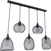 Moderne Hanglamp - 5 x Mesh lampenkap - E27 fitting - Florence