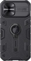 Nillkin Armor CamShield Back Cover - iPhone 12 Pro Max Hoesje - Zwart