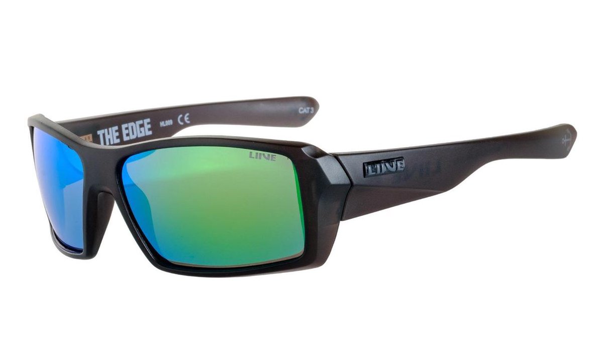 Liive Vision | Zonnebril | Drijvend montuur | THE EDGE | Mirror Polar Float Matt Black