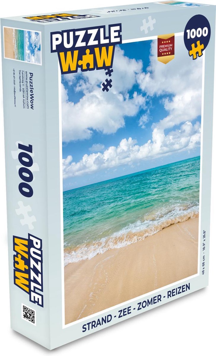 Afbeelding van product PuzzleWow  Puzzel Strand - Zee - Zomer - Reizen - Legpuzzel - Puzzel 1000 stukjes volwassenen