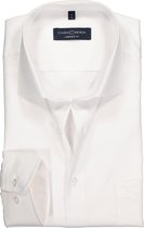 CASA MODA comfort fit overhemd - mouwlengte 72 cm - wit twill - Strijkvrij - Boordmaat: 48