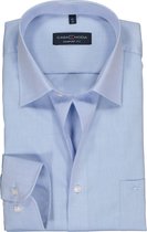 CASA MODA comfort fit overhemd - mouwlengte 7 - lichtblauw - Strijkvrij - Boordmaat: 50