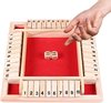 Afbeelding van het spelletje Sluit de doos - Zinaps Wooden Board Game, Classic Dice Game Board Toy, Sluit de doos, familie Maths Game voor kinderen, houten tafel spel, klassiek- (WK 02127)