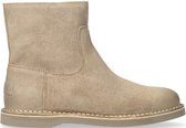 Shabbies 181020150 Enkellaarsjes - Enkelboots met rits - Dames - Taupe - Maat 42