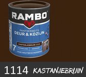 Rambo Deur & Kozijn pantserbeits hoogglans dekkend Kastanjebruin 1114 750 ml