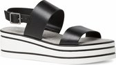 Tamaris Dames Sandaaltje 1-1-28330-26 001 zwart wijd Maat: 42 EU