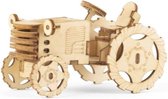 3D-puzzel Tractor 15 x 9 cm hout bruin