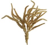 kunstplant Sequoia 14 x 36 cm zijde goud