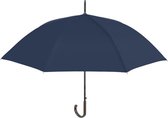 paraplu heren 114 cm polyester/staal blauw